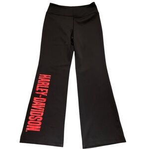 Harley-Davidson Genuine MotorClothes Black Label Boot Cut Leggings Size 1W